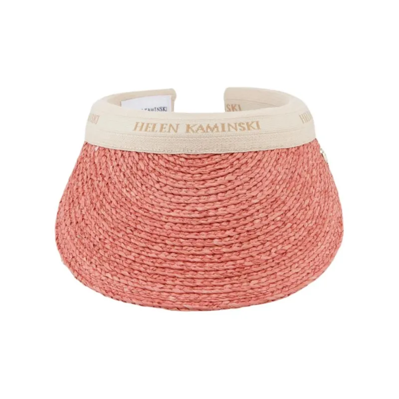HELEN KAMINSKI Raffia, Cotton, Polyester, Polyamide, Elastane Sun Protection Hats Unisex Pink-1