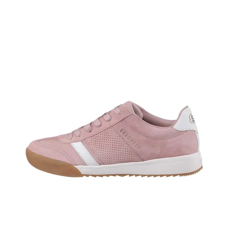 Skechers ZINGER Low Top Skateboard Shoes Women's Pink-0