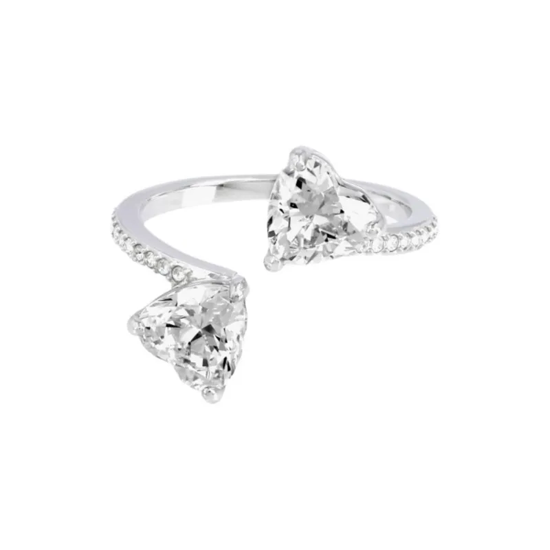 Swarovski Crystal Rings Unisex Silver-0