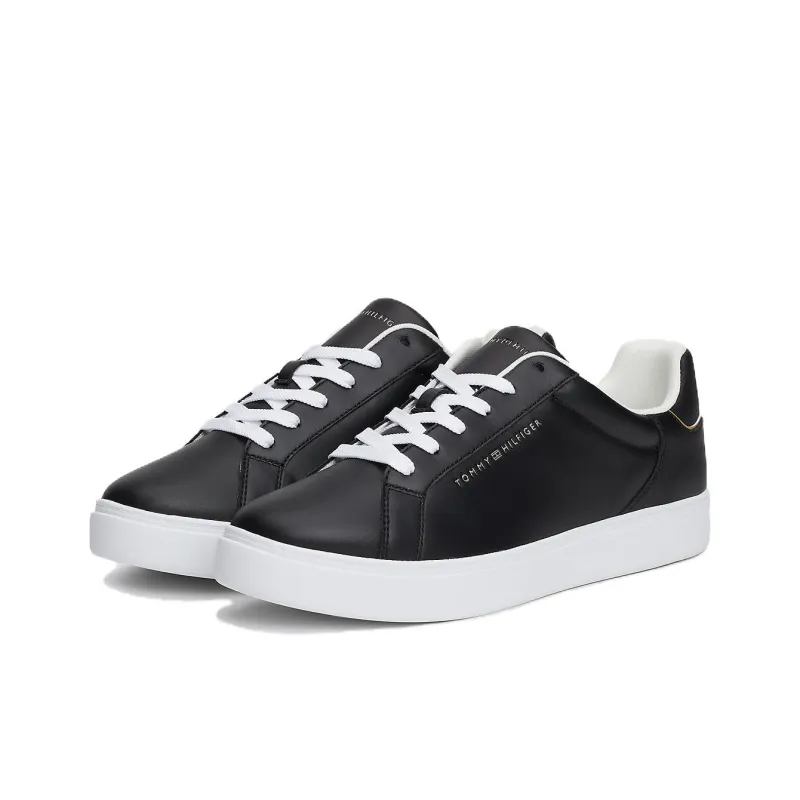 Tommy Hilfiger Trainers Low Top Skateboard Shoes Women's Black-2