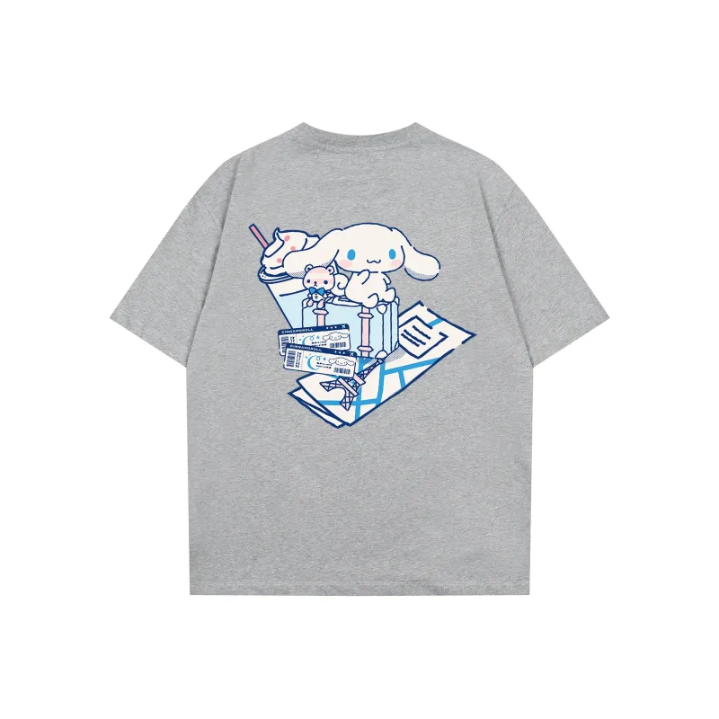 Sanrio Yugui Dog T Shirt Unisex White, Black-11