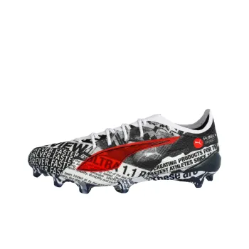 Unisport Ultra 5 Ultimate x PUMA Abrasion Resistant Soccer Shoes Men's Black Red