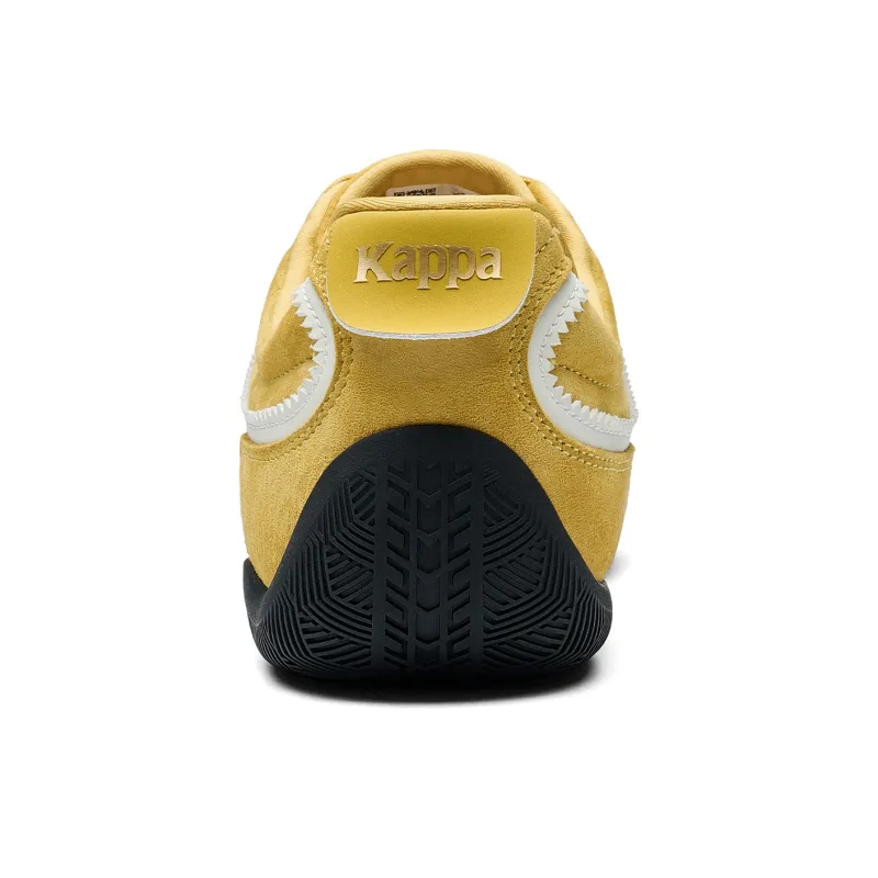 Kappa Back to Back Wear resistant And Lightweight Low Top Skateboard Shoes Unisex Ceylon Yellow White-4