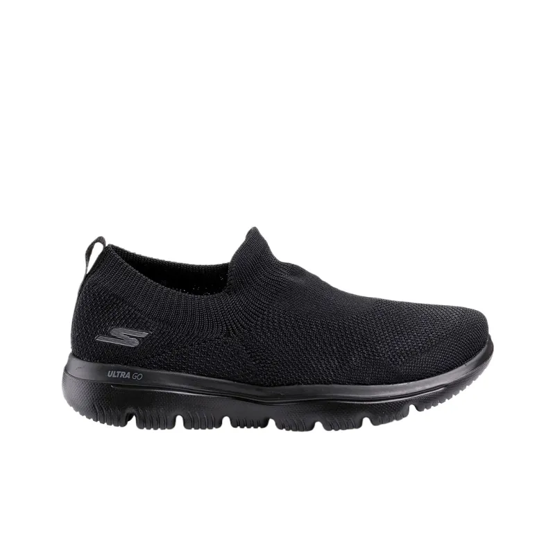 Skechers Go Walk Evolution Ultra Low Top Casual Shoes Women's Black-1