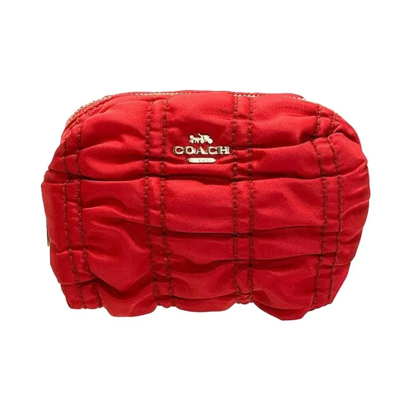COACH Boxy Makeup Bags Red-0
