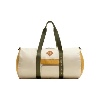 ZARA Polyester One Shoulder Crossbody Handbag, Travel Bag Men's Gray White