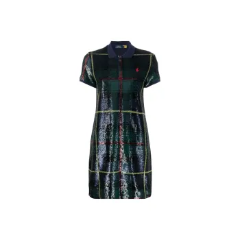 Polo Ralph Lauren Short Sleeved Dresses Women's Green