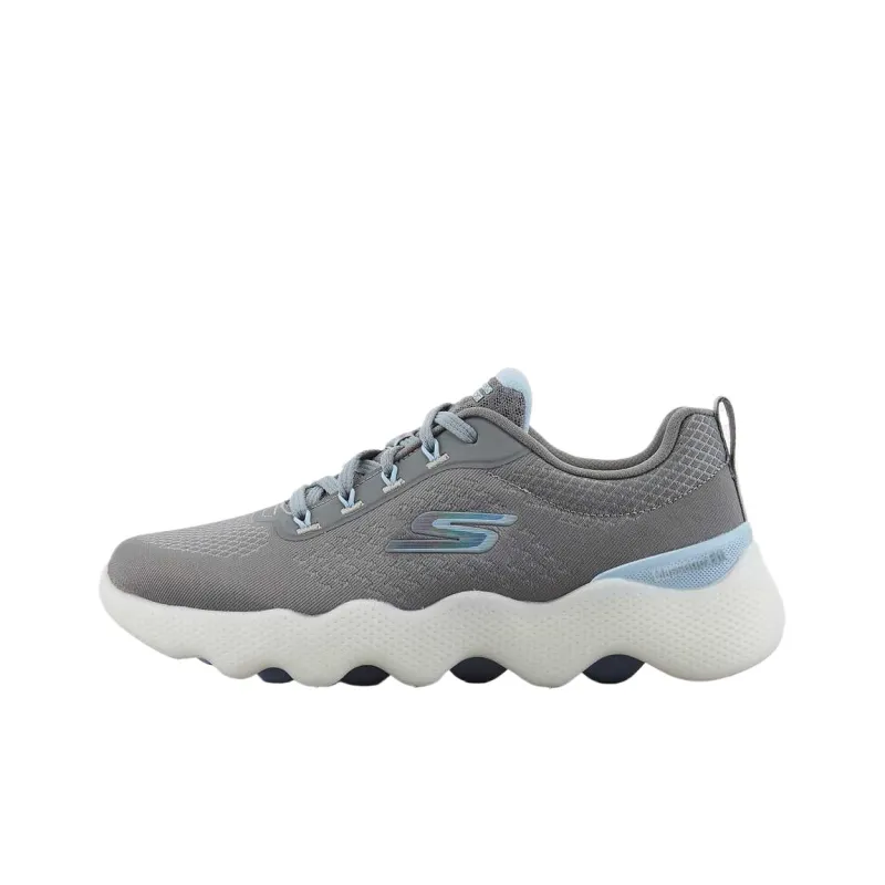 Skechers Go Walk Massage Fit Low Top Casual Shoes Women's Gray-0
