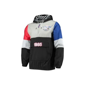 NBA 1985 All Star Game Surprise Win Hoodie Half Zip Windbreaker