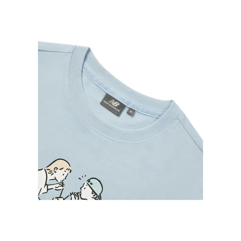 New Balance T Shirt Unisex Light Blue-2