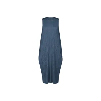 PLEATS PLEASE ISSEY MIYAKE Sleeveless Dress Women's Marine Blue