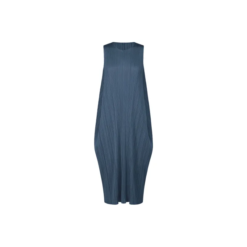 PLEATS PLEASE ISSEY MIYAKE Sleeveless Dress Women's Marine Blue-0