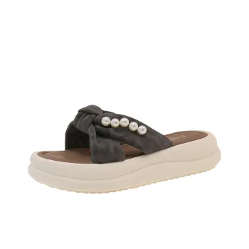 PARK DANCE Quiet Abrasion Resistant Slide Slippers Women's