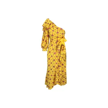 GUCCI Long Sleeved Dress Women's Lemon