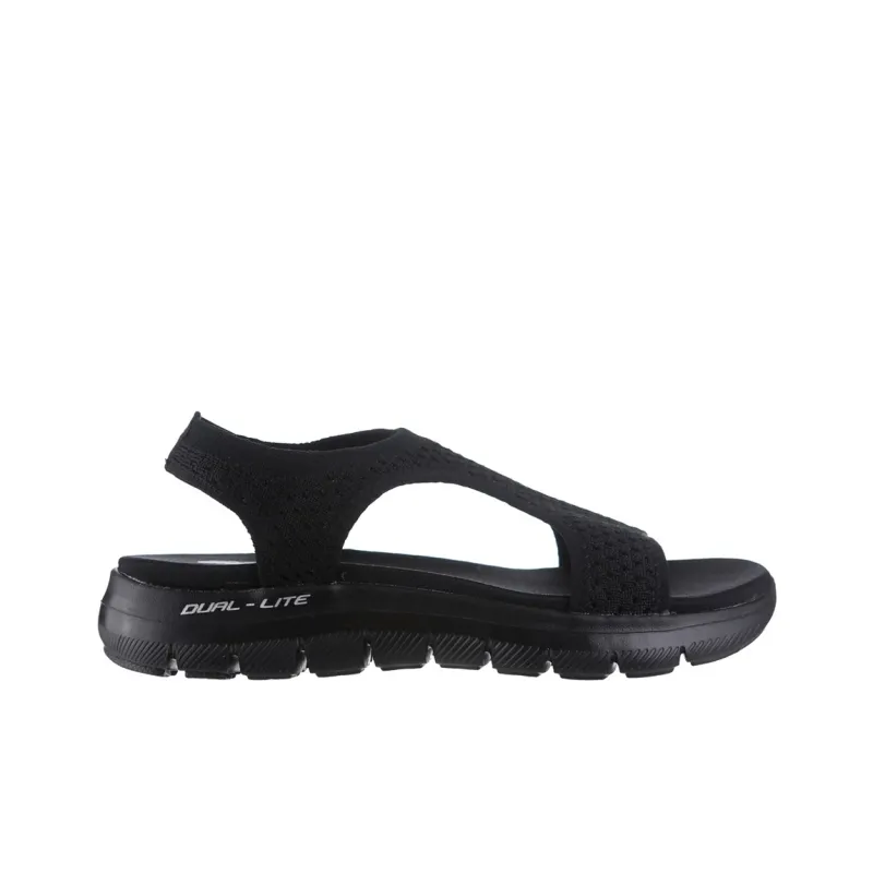 Skechers Flex Appeal 2.0 Roman Sandals Women's Black-1
