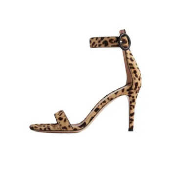GIANVITO ROSSI Portofino One Strap Sandals 8.5cm Women's Brown