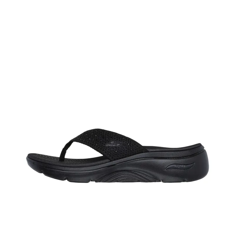 Skechers GO Walk Arch Fit 2.0 Flip Flops Women's Black-0