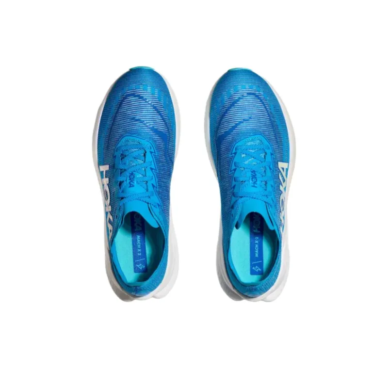 HOKA ONE ONE MACH X 2 Anti Slip Wear Resistant Low Top Running Shoes Men's Blue-2