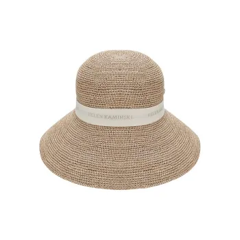 HELEN KAMINSKI Rayon, Nylon, Elastane, Organic Cotton Hats & Caps Unisex Brown