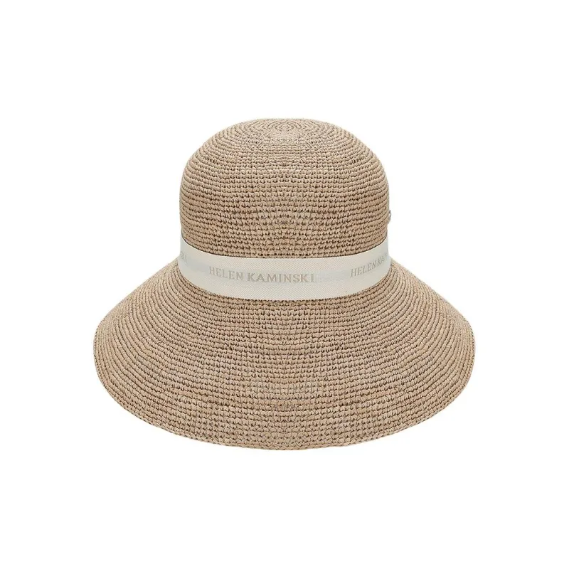 HELEN KAMINSKI Rayon, Nylon, Elastane, Organic Cotton Hats & Caps Unisex Brown-0