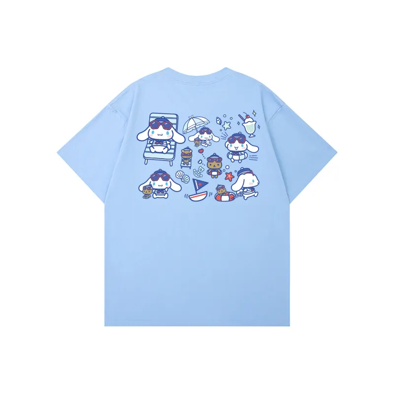 Sanrio Yugui Dog T Shirt Unisex White, Black-6