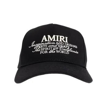 AMIRI Cotton Baseball Caps Men's Black