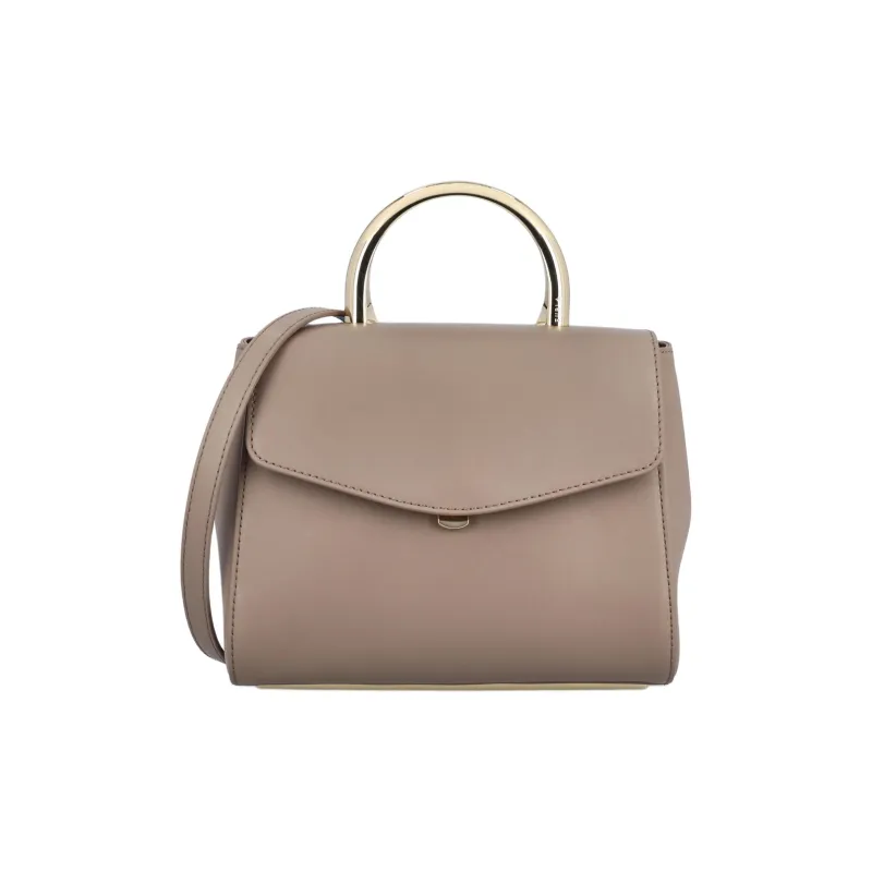 Furla Leather Envelope Bag, Shoulder Bag, Crossbody Bag, Handbag Mini Women's Taupe-0