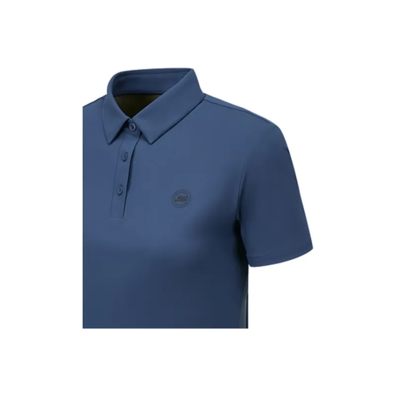Skechers Sports Life Collection Polo Shirt Women's Deep Sea Blue-3