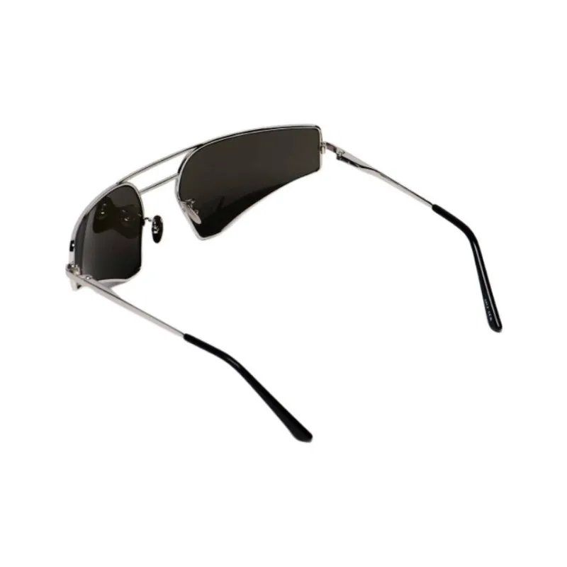 RICK OWENS/RO Stainless Steel Aviator Sunglasses Unisex Black-1