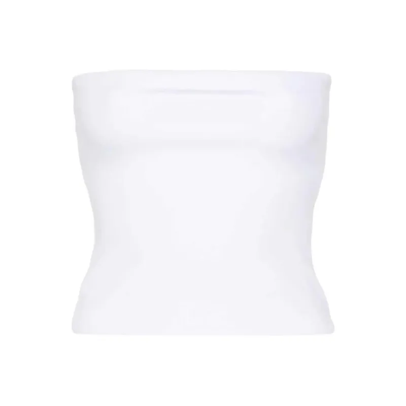 WARDROBE.NYC Strapless Top Women's White-0