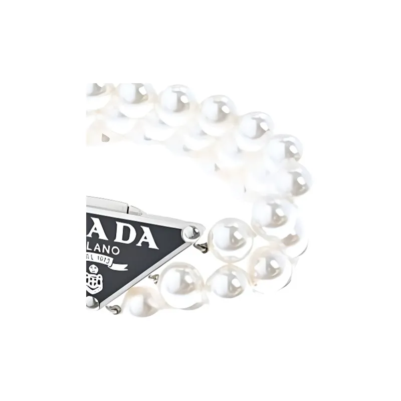 PRADA Pearl Bracelets Women's White-2