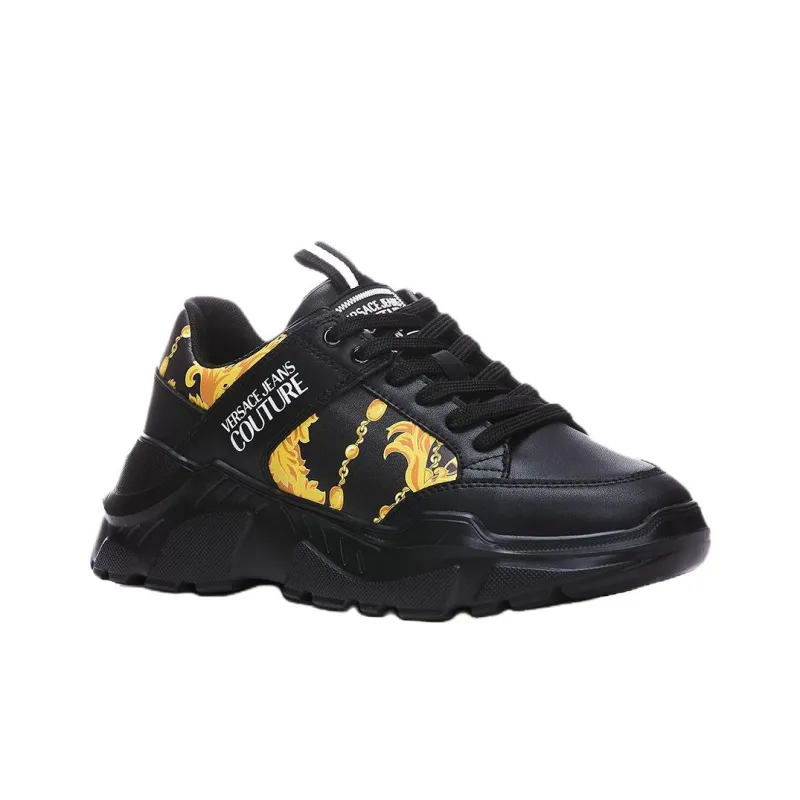 VERSACE JEANS COUTURE Stargaze Low Top Casual Shoes Men's Black-2