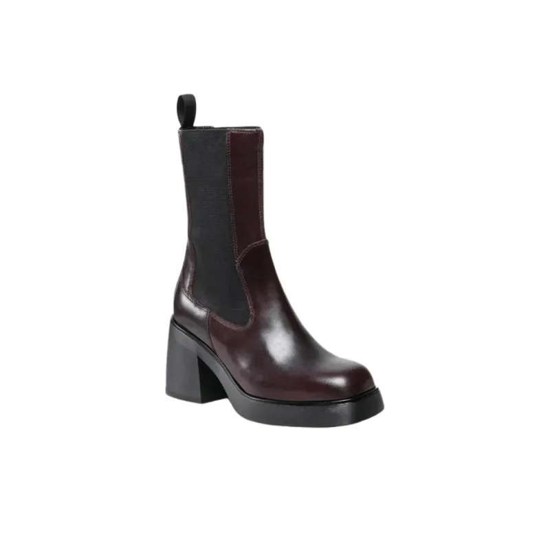 VAGABOND SHOEMAKERS Brooke Short Chelsea Boots 8.5cm Women's Red Brown-2