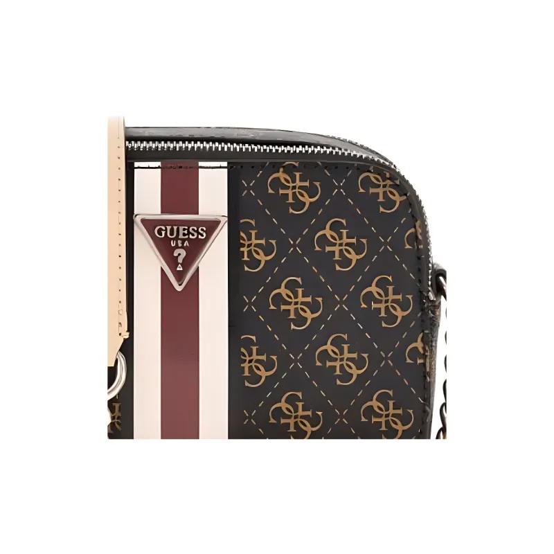 GUESS PU Crossbody Bags Mini Women's Brown-3