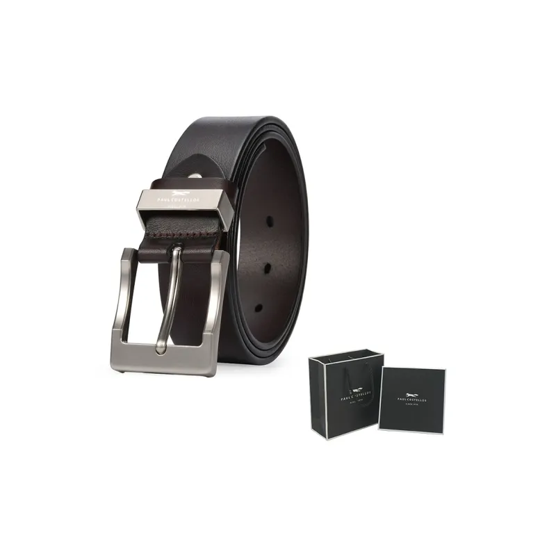 PAUL COSTELLOE Cow Leather Belts Unisex 3.8cm-4
