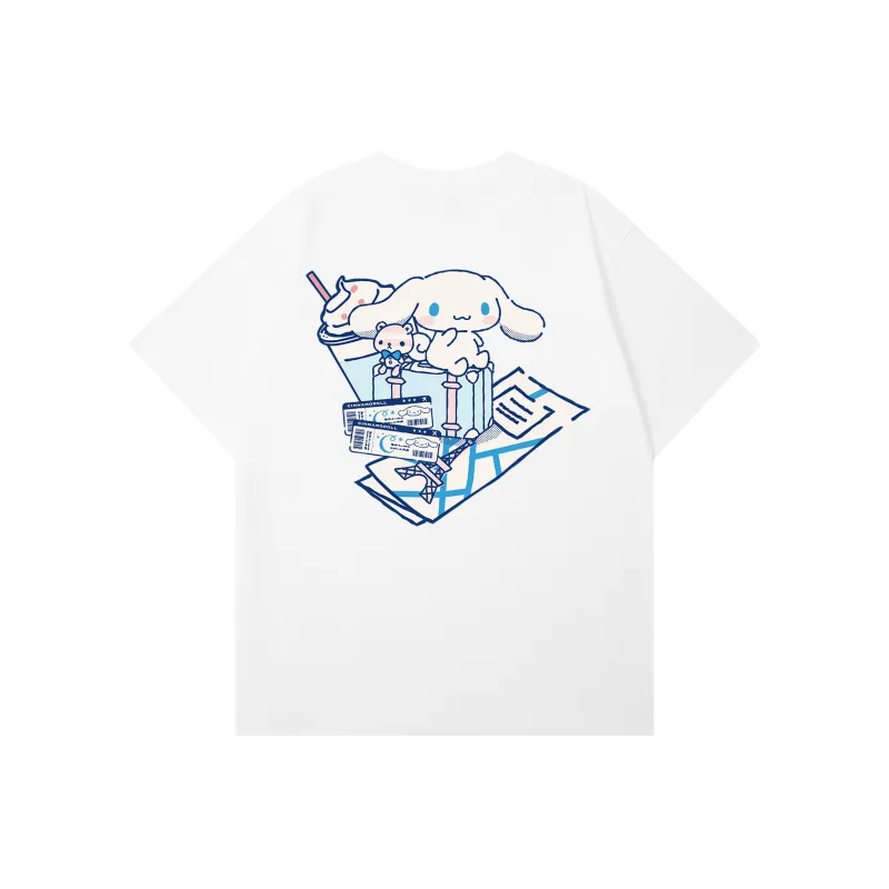 Sanrio Yugui Dog T Shirt Unisex White, Black-1