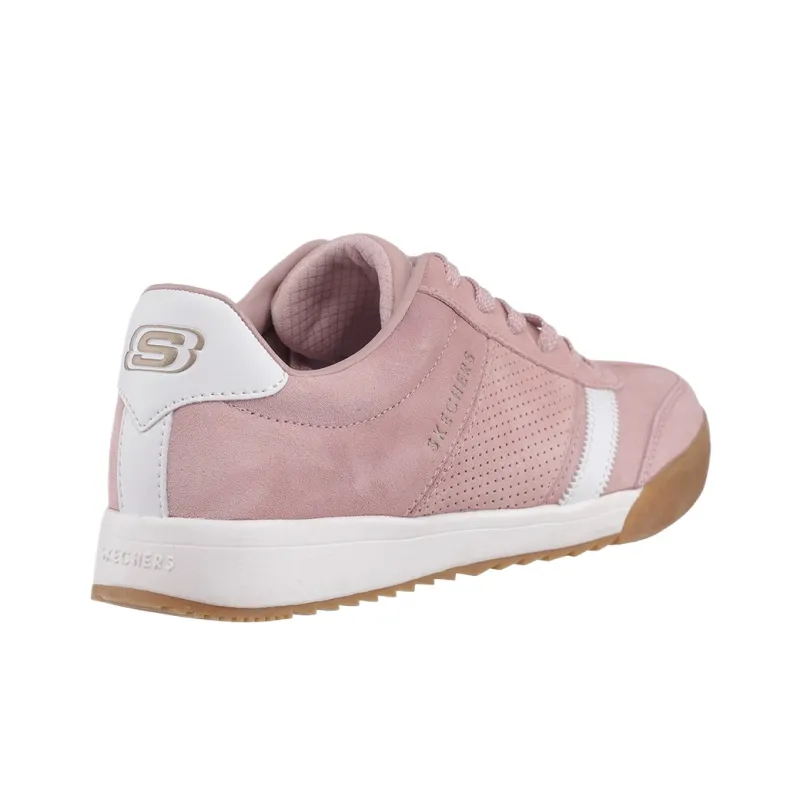 Skechers ZINGER Low Top Skateboard Shoes Women's Pink-3