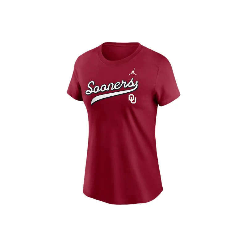 JORDAN Oklahoma Athletic Prep Arch Local Script Women's Nike College T Shirt-0