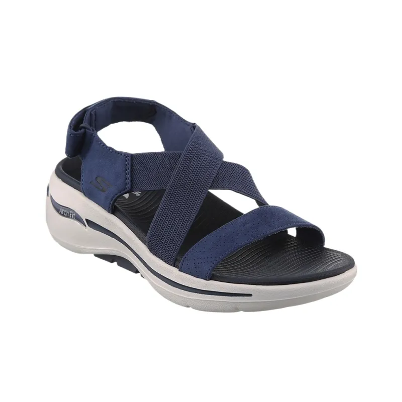 Skechers Go Walk Arch Fit Beach Sandals Women's Navy Blue-1