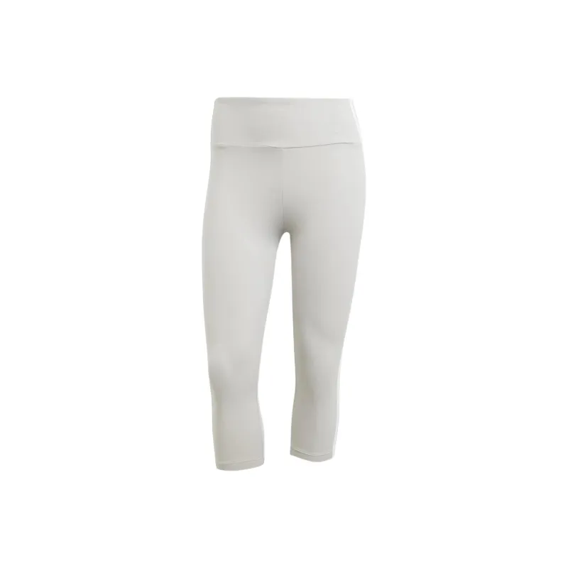 Adidas Women's Adicolor 3 Stripes Capri Leggings Grey Two-0