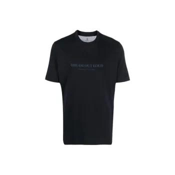 Brunello Cucinelli T-Shirts Men Black