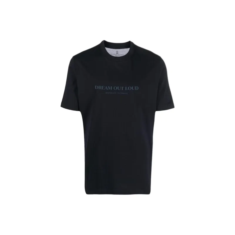 Brunello Cucinelli T-Shirts Men Black-0