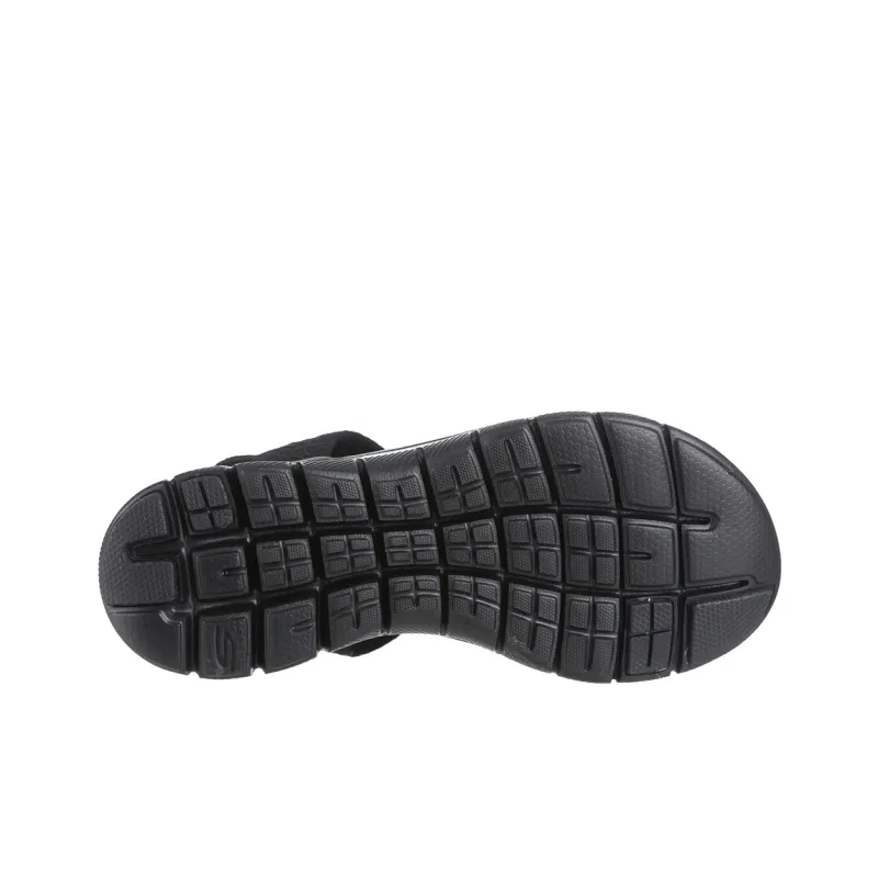 Skechers Flex Appeal 2.0 Roman Sandals Women's Black-4