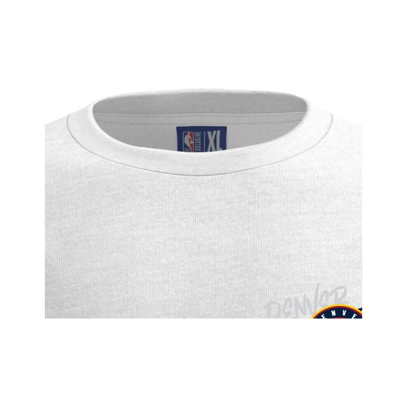 NBA ICON Collection Nuggets T Shirt Unisex White-2