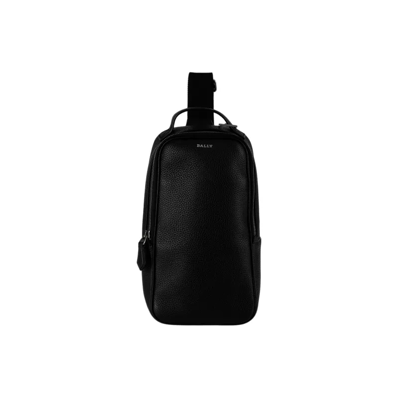 BALLY Cow Leather Sling Bag Men's Black-0