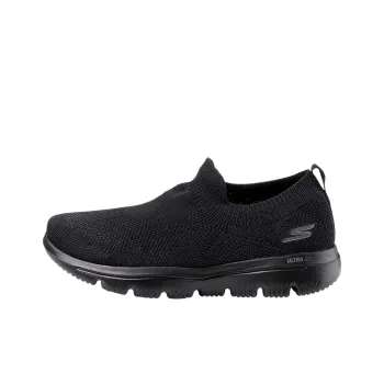 Skechers Go Walk Evolution Ultra Low Top Casual Shoes Women's Black