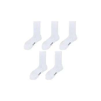 TLXT Basketball Socks Men's Students Fitness, Odor Resistant Antibacterial 5 Pack