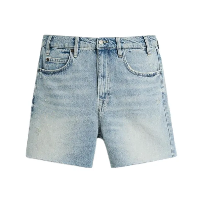 ZARA Denim Shorts Men Bright Blue-0