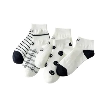 TLXT No Show Socks Women's Students Sports Wear, Breathable 5 Pack