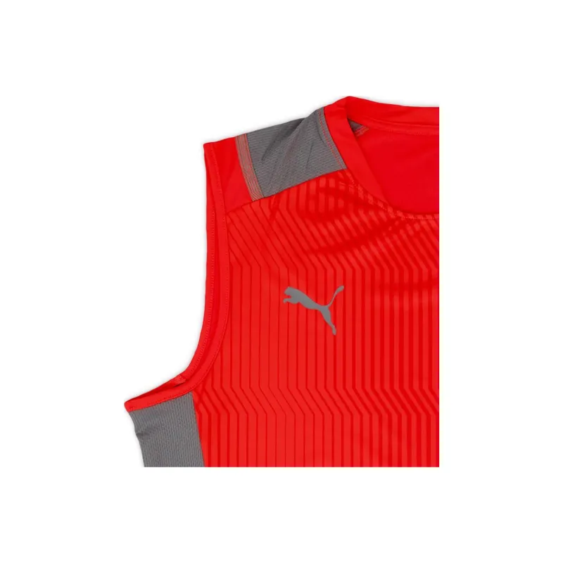 PUMA AC Milan Puma Training Vest Soccer Jersey Unisex Red-2